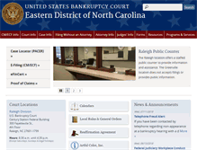 Tablet Screenshot of nceb.uscourts.gov