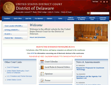 Tablet Screenshot of ded.uscourts.gov