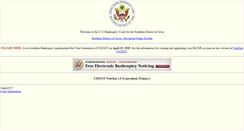 Desktop Screenshot of ecf.iasb.uscourts.gov