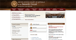Desktop Screenshot of ca7.uscourts.gov