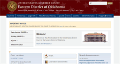 Desktop Screenshot of oked.uscourts.gov
