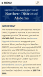 Mobile Screenshot of alnb.uscourts.gov