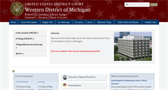 Desktop Screenshot of miwd.uscourts.gov