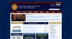Desktop Screenshot of mssb.uscourts.gov