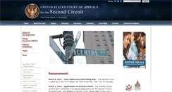 Desktop Screenshot of ca2.uscourts.gov