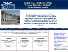 Tablet Screenshot of kywp.uscourts.gov