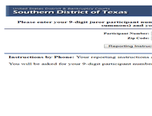 Tablet Screenshot of jury.txs.uscourts.gov