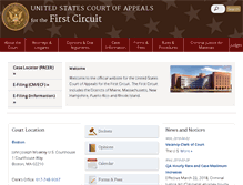 Tablet Screenshot of ca1.uscourts.gov