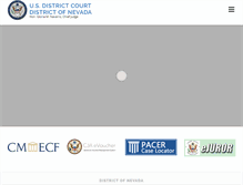 Tablet Screenshot of nvd.uscourts.gov