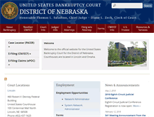 Tablet Screenshot of neb.uscourts.gov