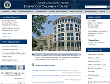 Tablet Screenshot of cadc.uscourts.gov