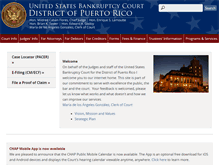 Tablet Screenshot of prb.uscourts.gov