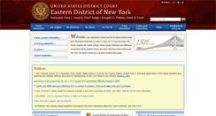 Desktop Screenshot of nyed.uscourts.gov