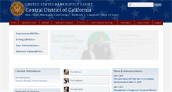 Desktop Screenshot of cacb.uscourts.gov