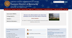 Desktop Screenshot of kyeb.uscourts.gov
