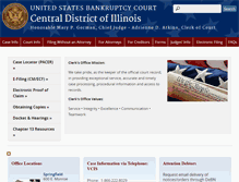 Tablet Screenshot of ilcb.uscourts.gov