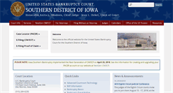 Desktop Screenshot of iasb.uscourts.gov