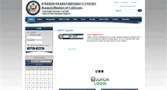 Desktop Screenshot of caed.uscourts.gov
