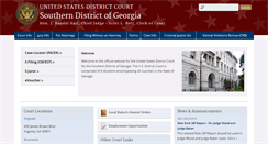 Desktop Screenshot of gasd.uscourts.gov