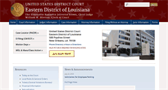 Desktop Screenshot of laed.uscourts.gov