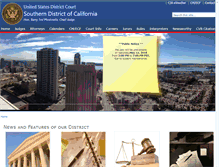 Tablet Screenshot of casd.uscourts.gov