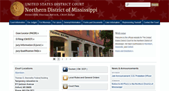 Desktop Screenshot of msnd.uscourts.gov