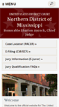 Mobile Screenshot of msnd.uscourts.gov