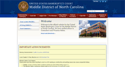 Desktop Screenshot of ncmb.uscourts.gov