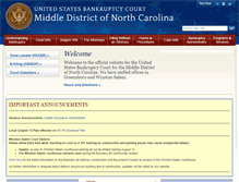 Tablet Screenshot of ncmb.uscourts.gov