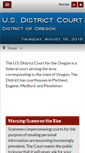 Mobile Screenshot of ord.uscourts.gov