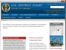 Tablet Screenshot of ord.uscourts.gov
