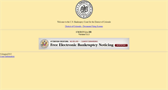 Desktop Screenshot of ecf.cob.uscourts.gov
