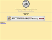 Tablet Screenshot of ecf.cob.uscourts.gov