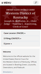 Mobile Screenshot of kywd.uscourts.gov