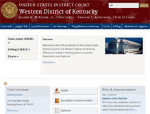 Tablet Screenshot of kywd.uscourts.gov
