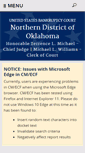 Mobile Screenshot of oknb.uscourts.gov