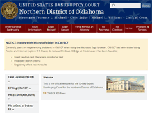 Tablet Screenshot of oknb.uscourts.gov