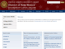 Tablet Screenshot of nmd.uscourts.gov