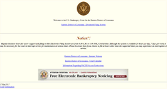 Desktop Screenshot of ecf.laeb.uscourts.gov